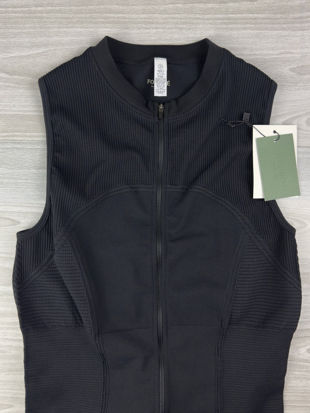 Fore-te Anthropologie Remy Playsuit Romper Black Preppy Athletic Black M/L - Picture 5 of 10